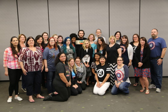 #AvengersEvent Bloggers with Aaron Taylor-Johnson and Elizabeth Olsen