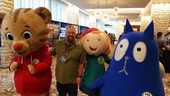 Me with PEG + CAT and Daniel Tiger