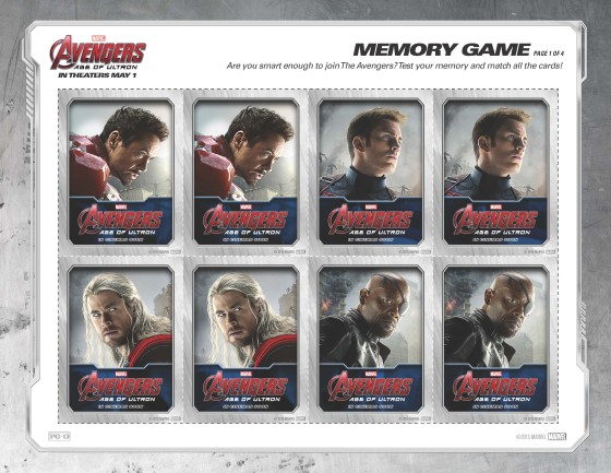 Avengers: Age of Ultron Memory Game