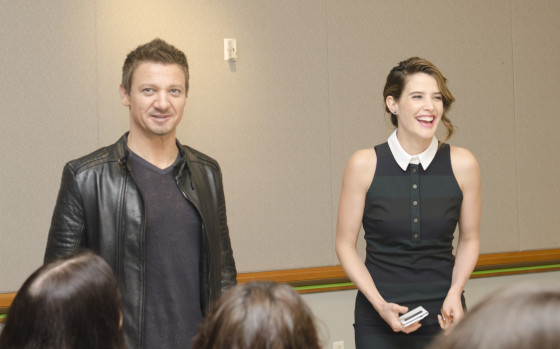 Jeremy Renner and Cobie Smulders - Photo Credit Jana Seitzer / MerlotMommy.com