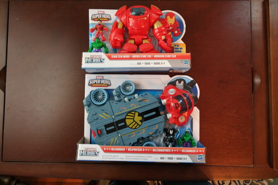 The two Playskool Heroes sets