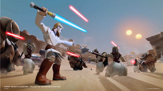 Disney Infinity 3.0 - Star Wars - Twilight Of The Republic Play Set -  Obi Wan Kenobi - Large Lightsaber Battle