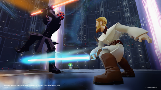 Disney Infinity 3.0 - Star Wars - Twilight Of The Republic Play Set -  Obi Wan Kenobi vs. Darth Maul - Lightsaber Battle