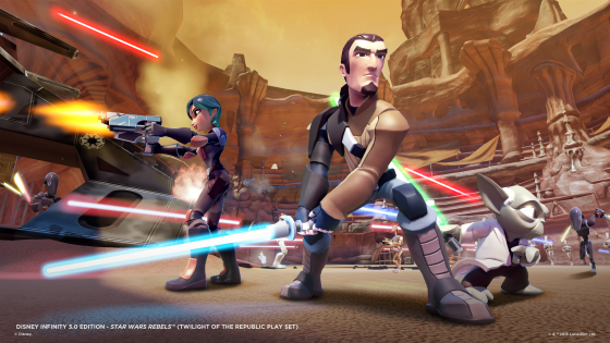 Kanan, Sabine and Yoda in the Twilight of the Republic Play Set