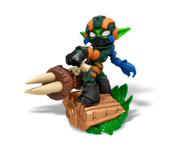 Skylanders SuperChargers - Super Shot Stealth Elf  - Life Element SuperCharger - Toy Image