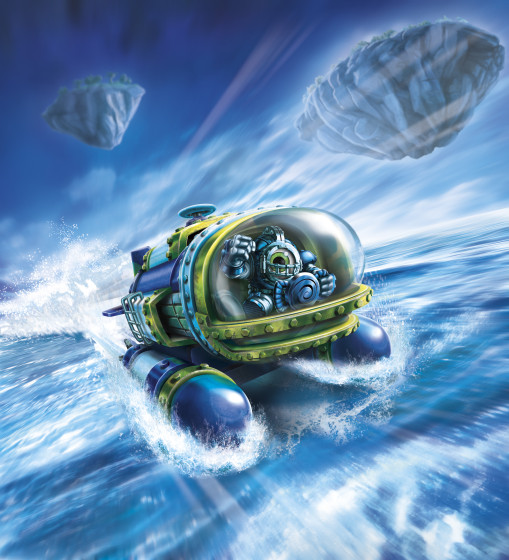 Skylanders SuperChargers - DiveBomber - Sea Type - Water Element - Vehicle Illustration