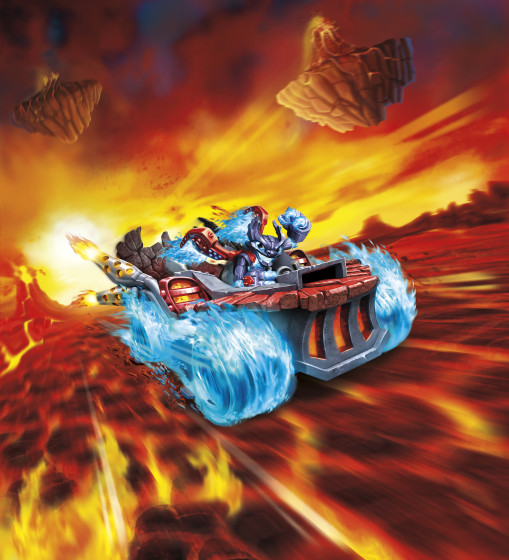 Skylanders SuperChargers - Hot Streak - Land Type - Fire Element - Vehicle illustration