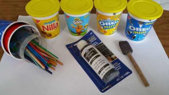Preparing to Paint Go-Paks #SnackAndGo #CollectiveBias #Ad