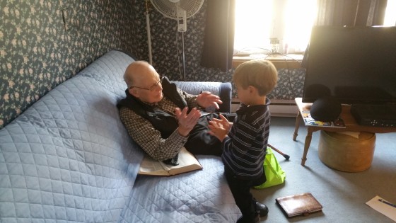 Andrew and Grandpa Bennett