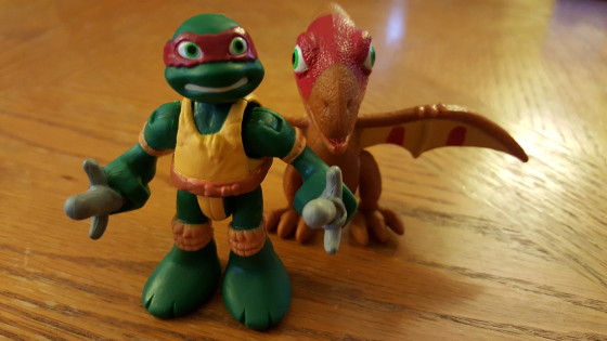 TMNT Half Shell Heroes - Raphael and Pteranodon