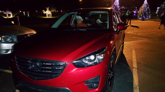 Taking the Mazda CX-5 to La Salette for the lights