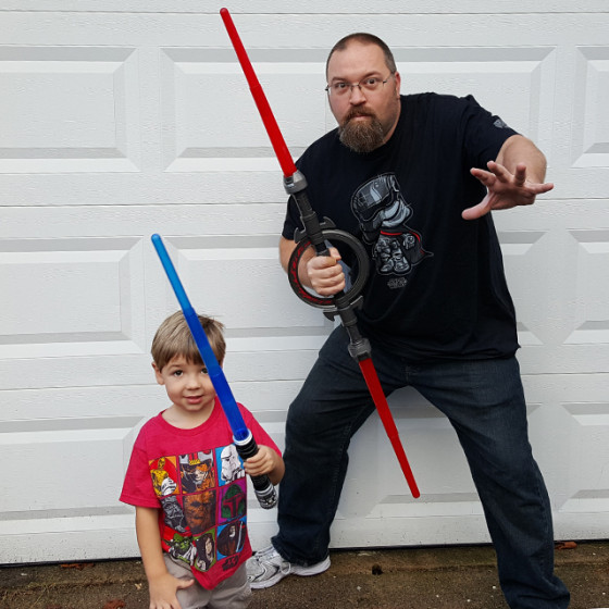 Goofing with Lightsabers