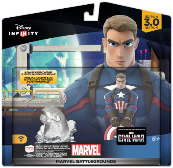 Marvel Battlegrounds Play Set with new Captain America Figure