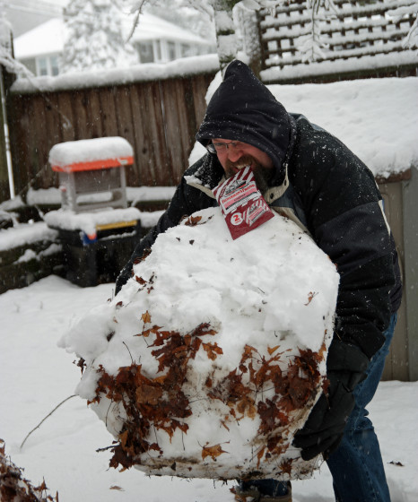 Building a Snow Man I need #ToughRelief during these Snow Days #Ad
