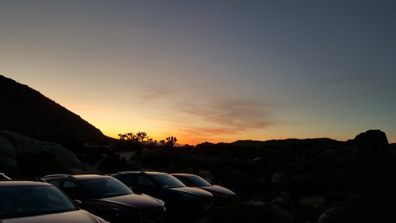 Mazdas at Sunset