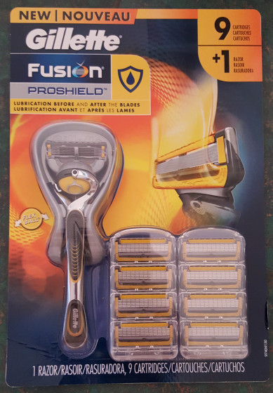 The Gillette Fusion ProShield package from Sam's Club