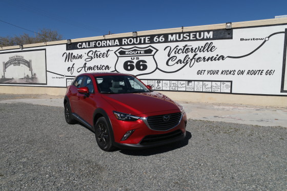 Outside the Route 66 Museum