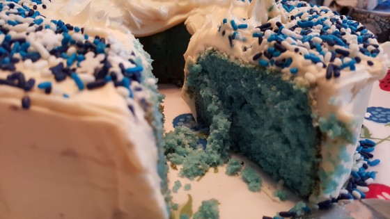 Blue Suede Skylanders Cake