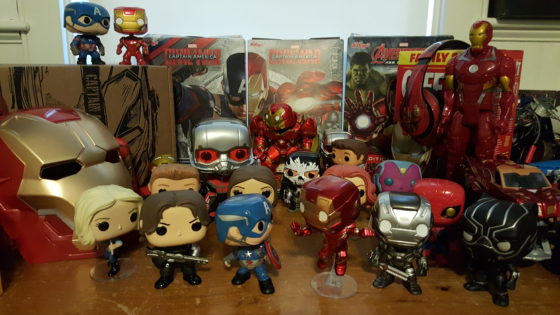 All of my Funko Pop Figures for Captain America Civil War