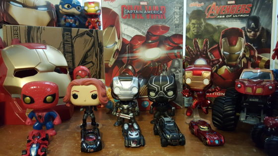 My Funko Pops and Hot Wheels Marvel Character Cars