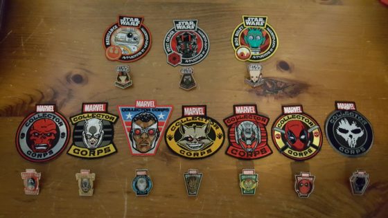My Marvel Collector Corps Pins and Smugglers Bounty Pins