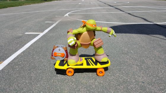 teenage mutant ninja turtles remote control skateboarding mikey