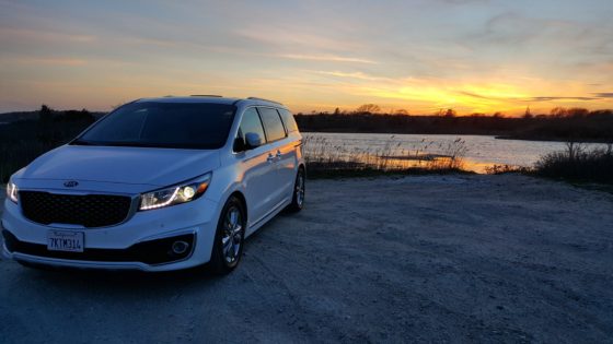 Kia Sedona at Sunset