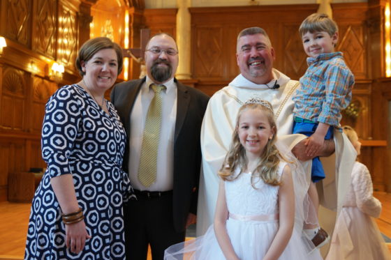 Family with Fr. Dave