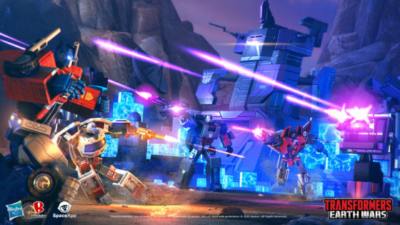 Transformers Earth Wars Battle Scene