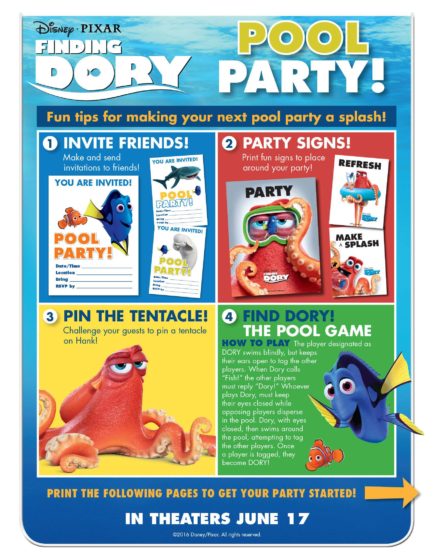Finding Dory Pool Party