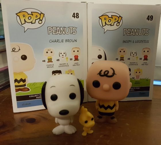 Snoopy, woodstock and Charlie Brown Pops