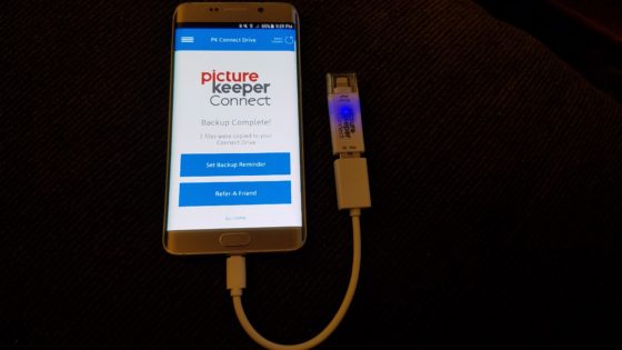 Connecting the Picture Keeper Connect to the Android Phone
