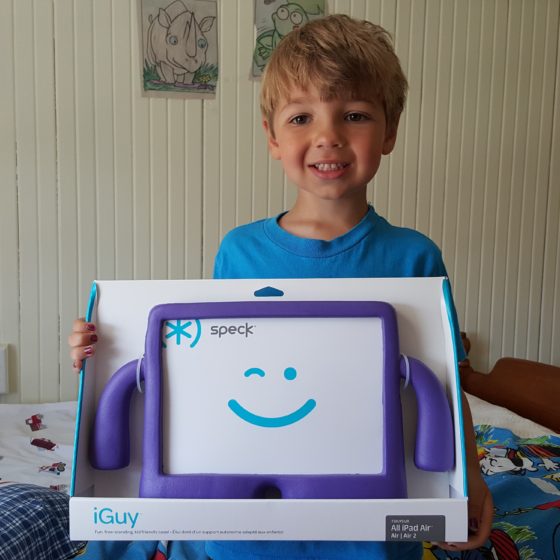 Andrew loves his new iGuy from Speck
