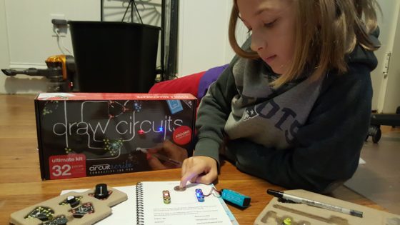 Eva with the Circuit Scribe Ultimate Kit
