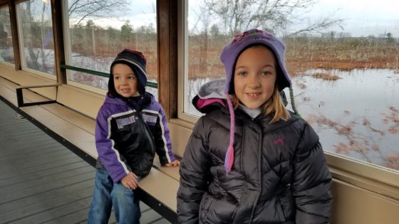 The kids on the train at Edaville