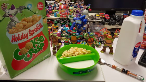 Some Cereal in the Just Crunch Anti-Soggy Bowl