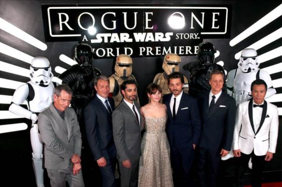 Cast of Rogue One at Premiere