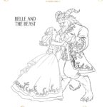 Beauty And The Beast Coloring Pages - Belle and Beast