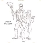 Beauty And The Beast Coloring Pages - Gaston and Lefou