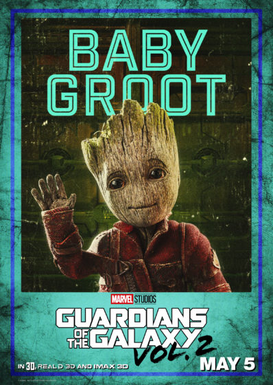 Guardians of the Galaxy Vol 2 Baby Groot Character Poster
