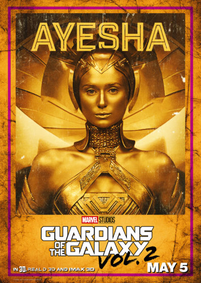 Guardians of the Galaxy Vol 2 Ayesha Character Poster