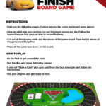 Cars 3 Board Game Activity Page