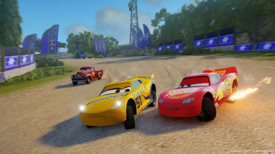 Cars 3 Racing with Lightning Cruz Smokey