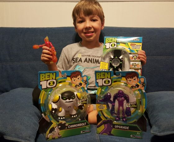 Andrew with Ben 10 Toys