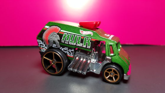 Hulk Themed Hot Wheels Car