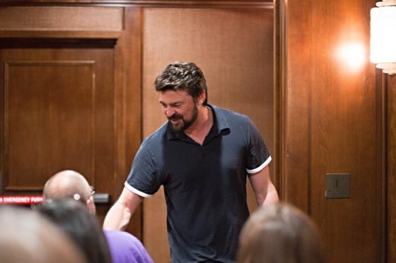 Karl Urban Shaking My Hand