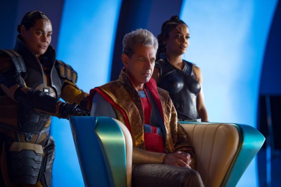 Rachel House - Topaz with Jeff Goldblum - Grandmaster and Tessa Thompson - Valkyrie