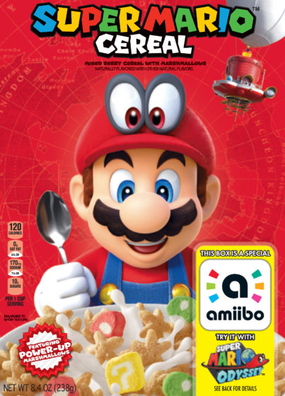 Super Mario Cereal Box