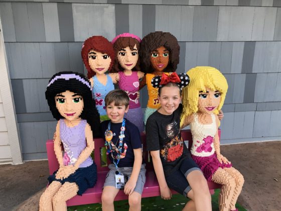 Andrew and Eva with LEGO friends