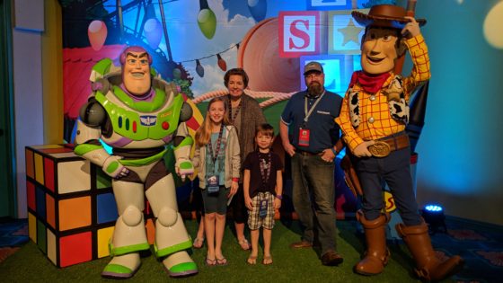 Meeting Woody and Buzz